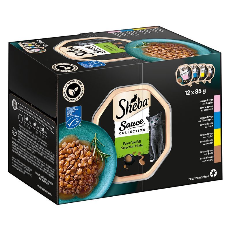 Sheba • Sauce Lover • in Sauce • Feine Vielfalt • 12 x 85 g.