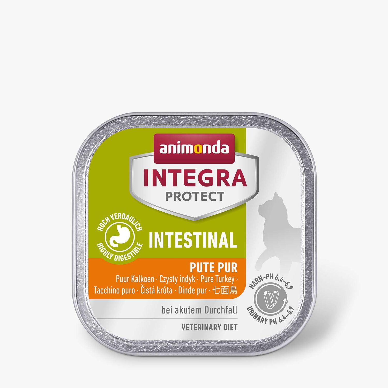Animonda • Integra Protect • Intestinal, Garša:: Tīra tītara gaļa, Iepakojums:: paplāte 100 g., Komplekts:: 1
