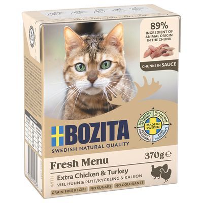 Bozita • Chunks in Sauce • with Chicken &amp; Turkey