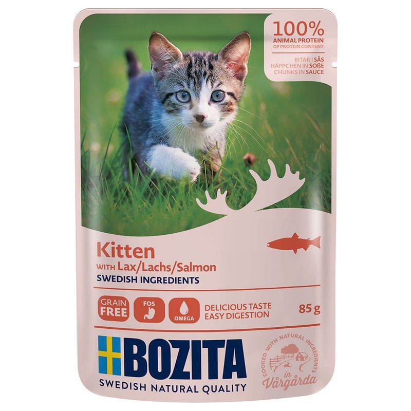 Bozita • Chunks in Sauce • Tasty Salmon • Kitten