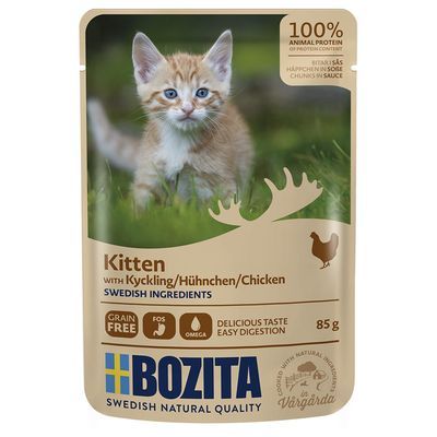 Bozita • Chunks in Sauce •  Tasty Chicken • Kitten