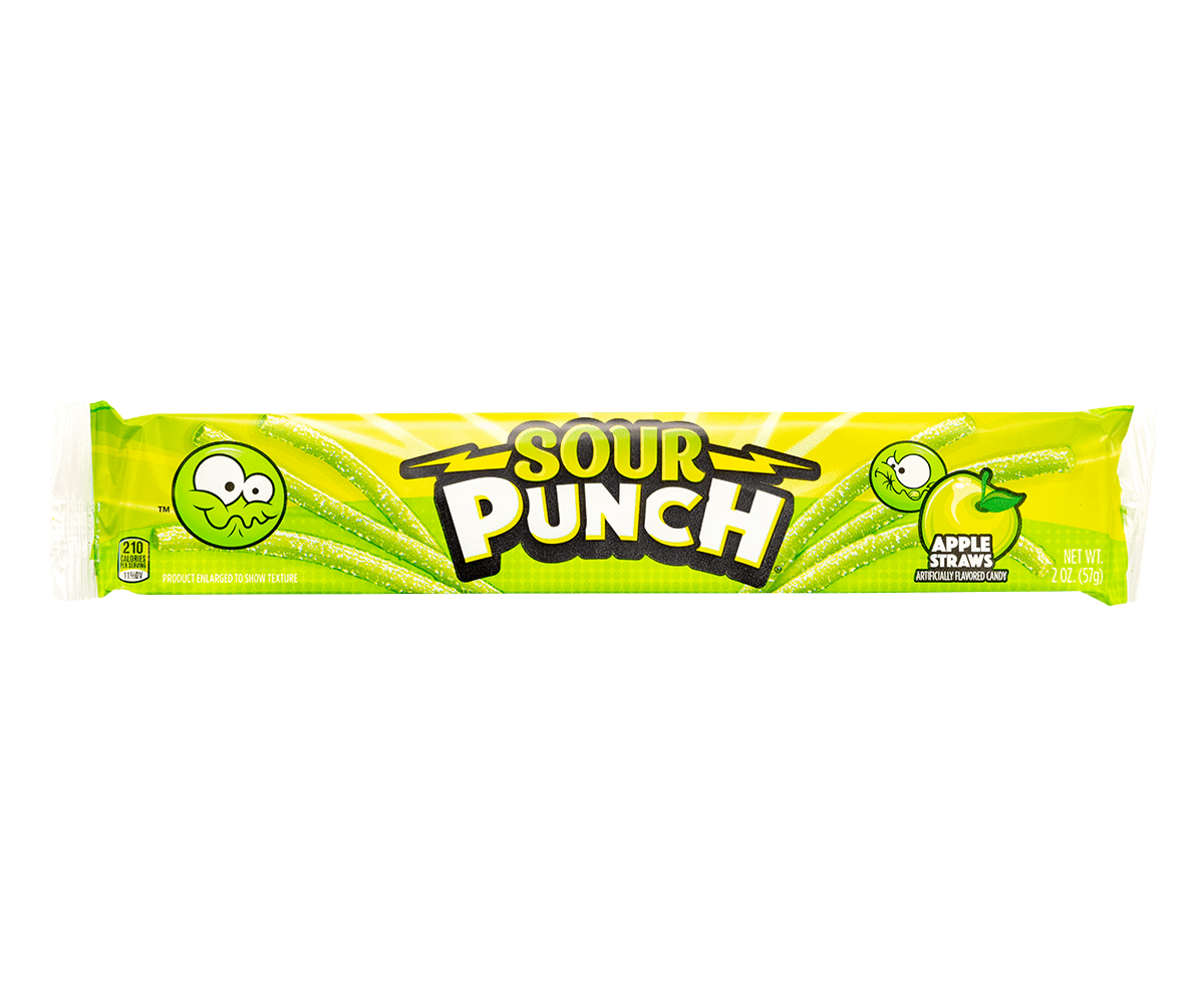Sour Punch Apple Straws