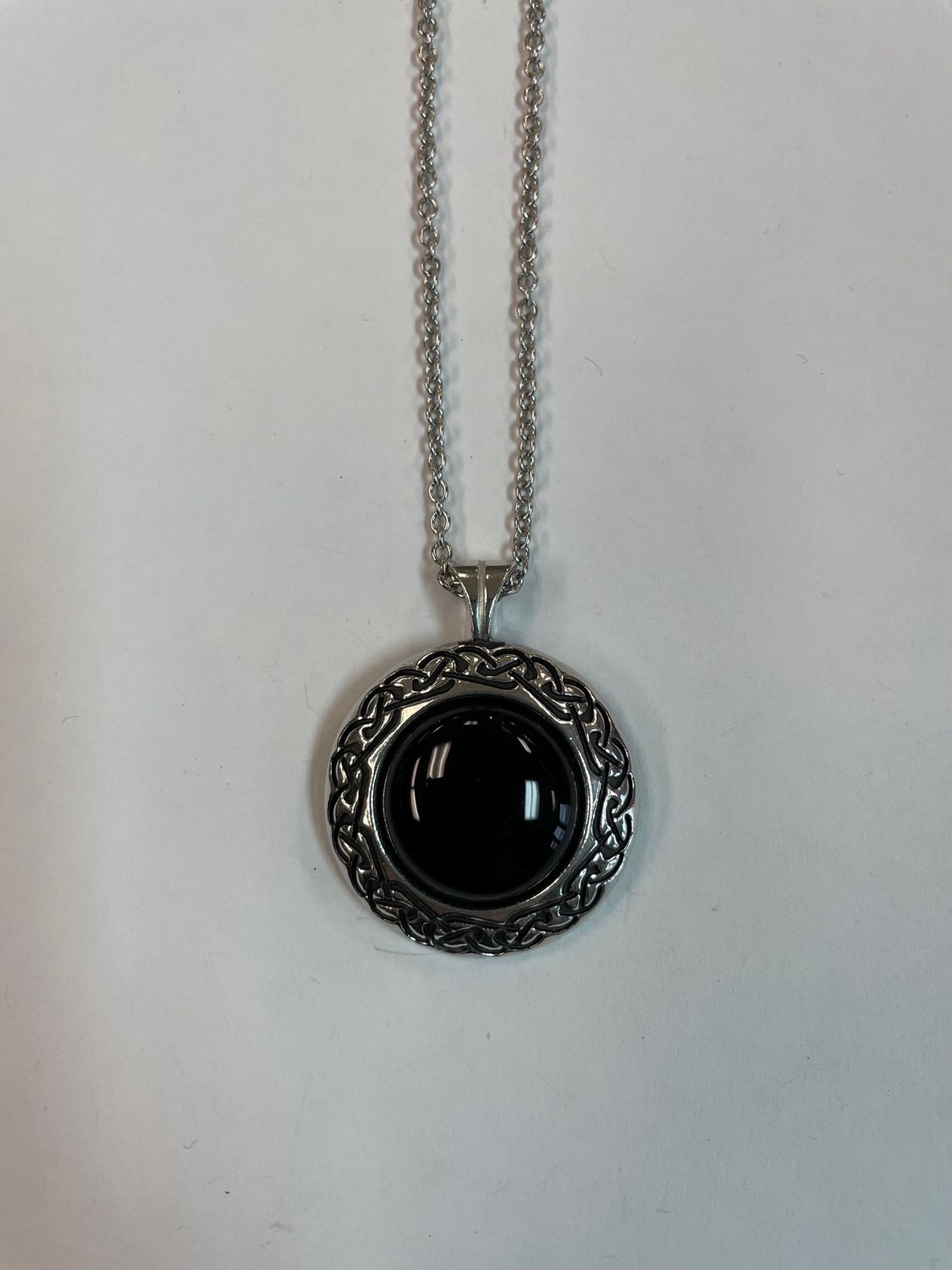 Celtic Knot Eclipse Pendant  (Black Onyx)