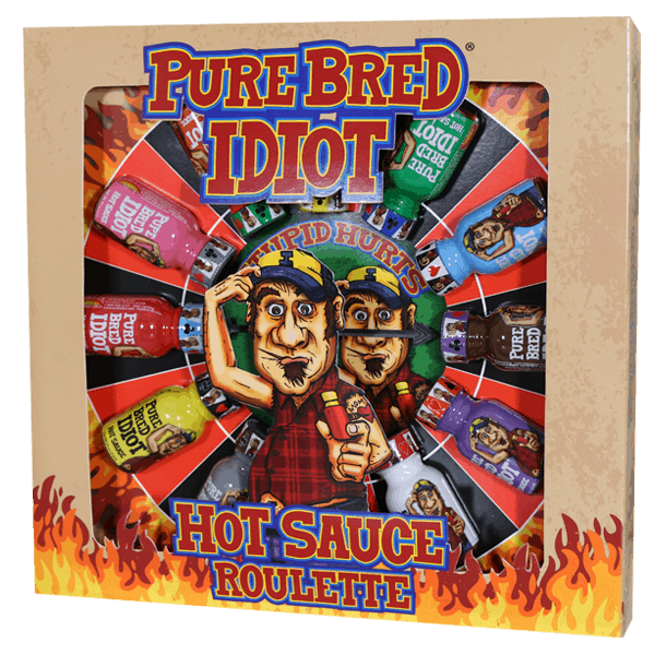 Pure Bred Idiot Hot Sauce Roulette Gift Pack