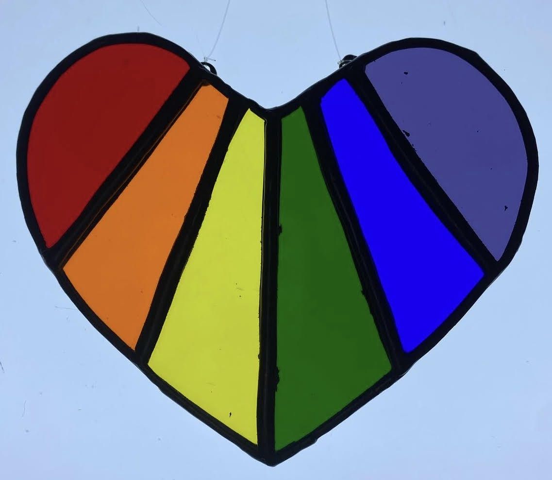 Stained Glass Pride, Design: Rainbow Heart