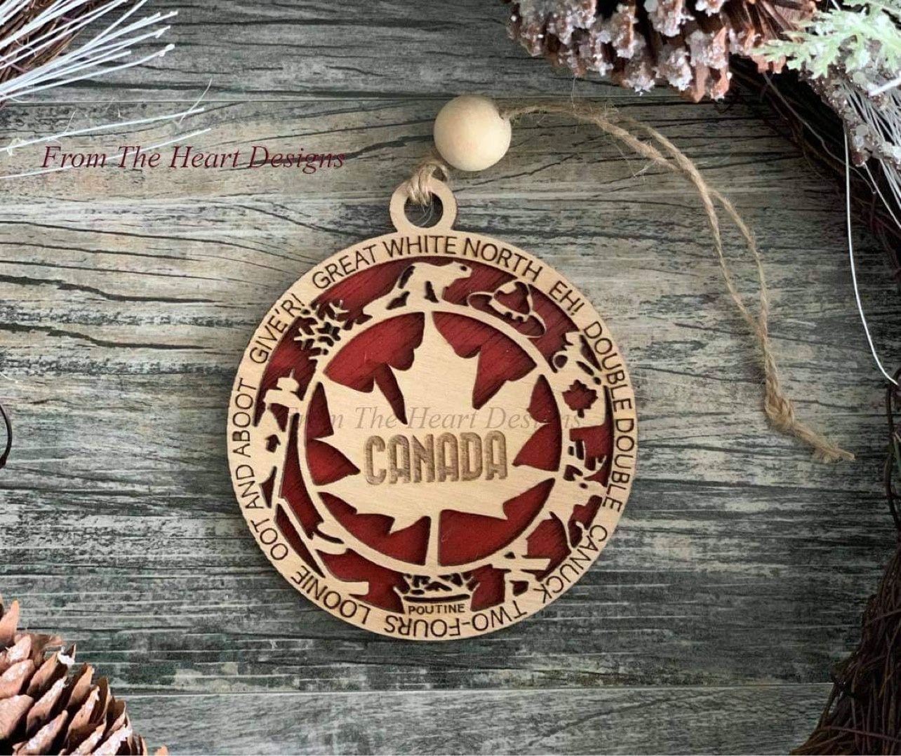 Laser Cut CAN Ornament