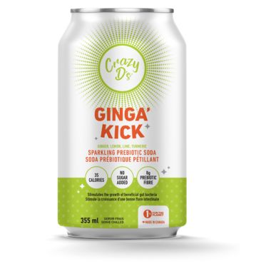 Prebiotic Sodas 355ml, Flavour: Ginga Kick