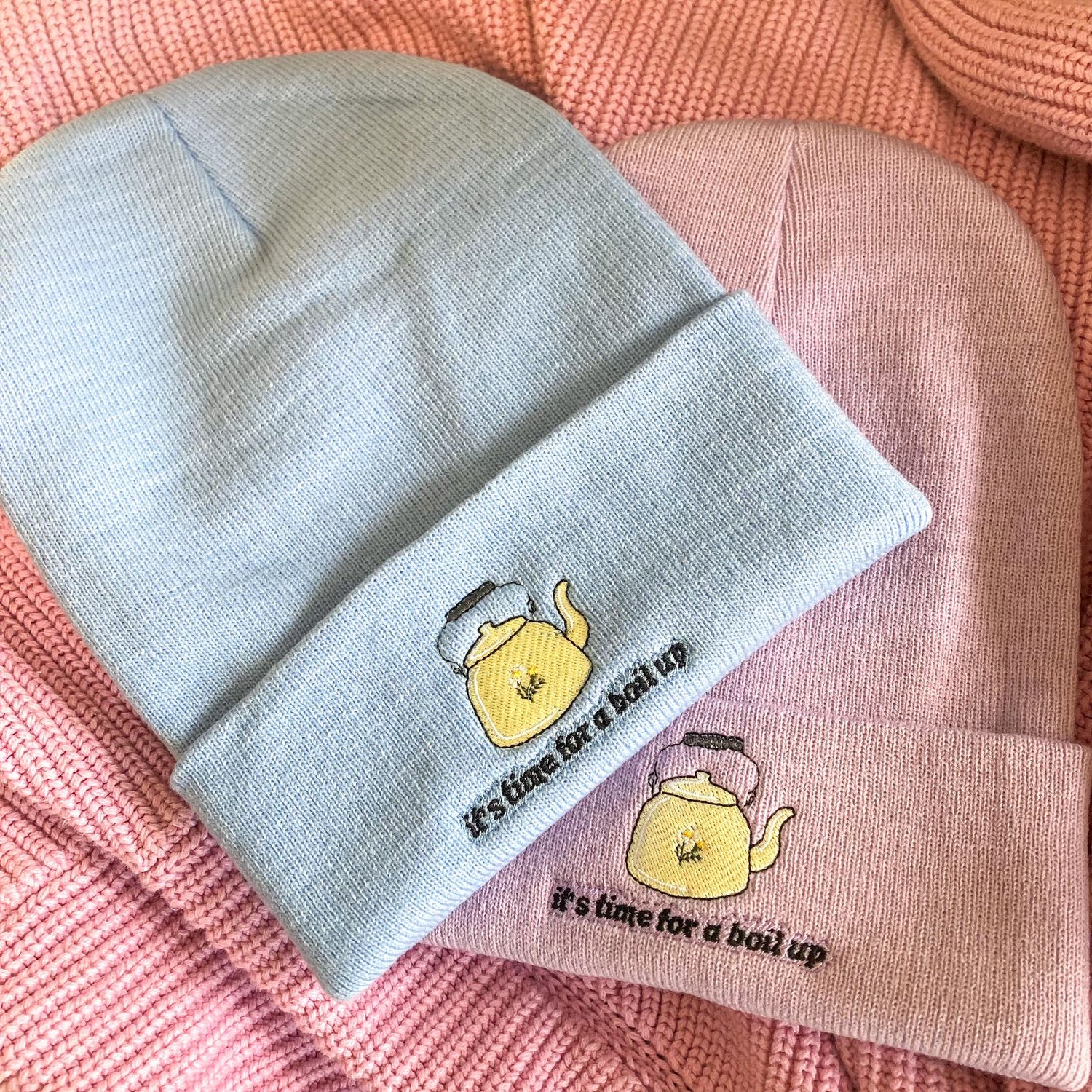 Kate Fudge Art Beanies, Colour: Pink