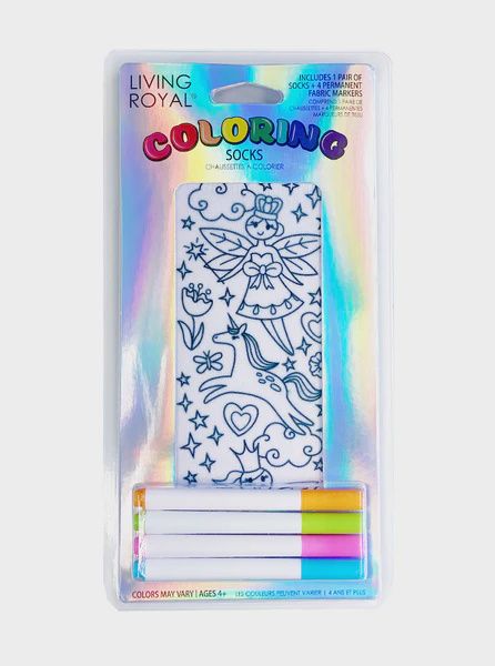 Colouring Socks, Design: Fairy Princess