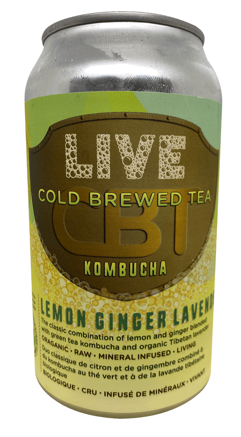 Lemon Ginger Lavender Kombucha 355ml