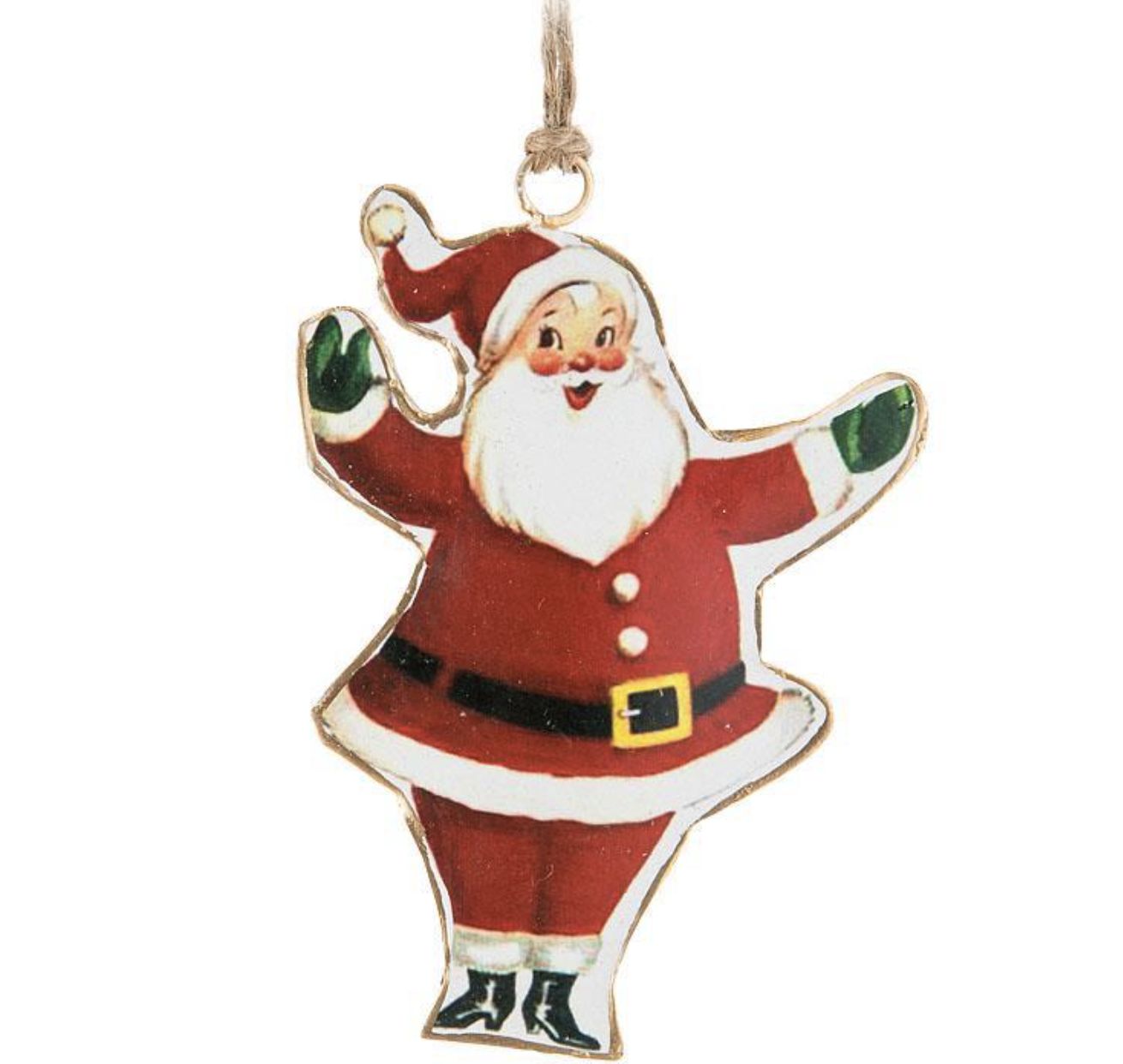Vintage Waving Santa