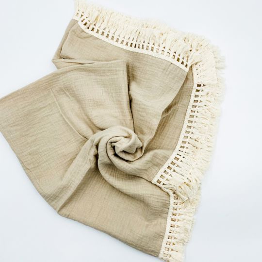 Newbornlander Swaddle Blanket with Trim