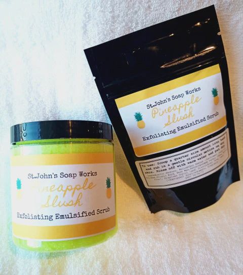Emulsifying Body Scrub, scent: Pineapple Slush