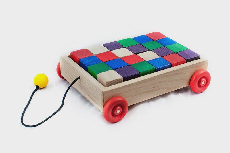 Wooden Wagon and Truck Toys, Item: Wagon