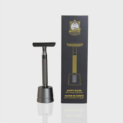 Safety Razor W/ Stand &amp; 10 Blades