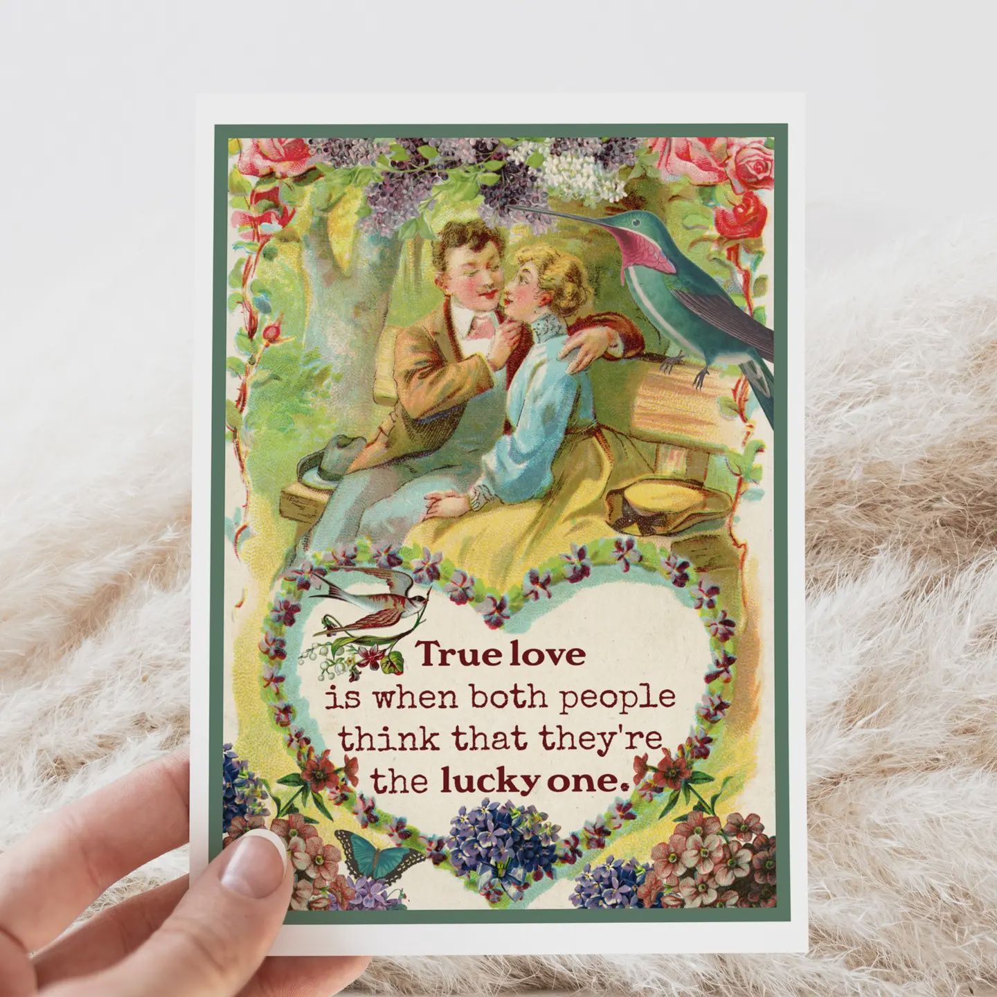 Cheerful Whimsies Greeting Cards, Design: Love - True Love is When