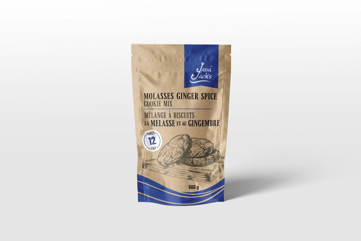 Java Jack's  Baking Mixes, Type: Molasses Ginger Spice Cookie