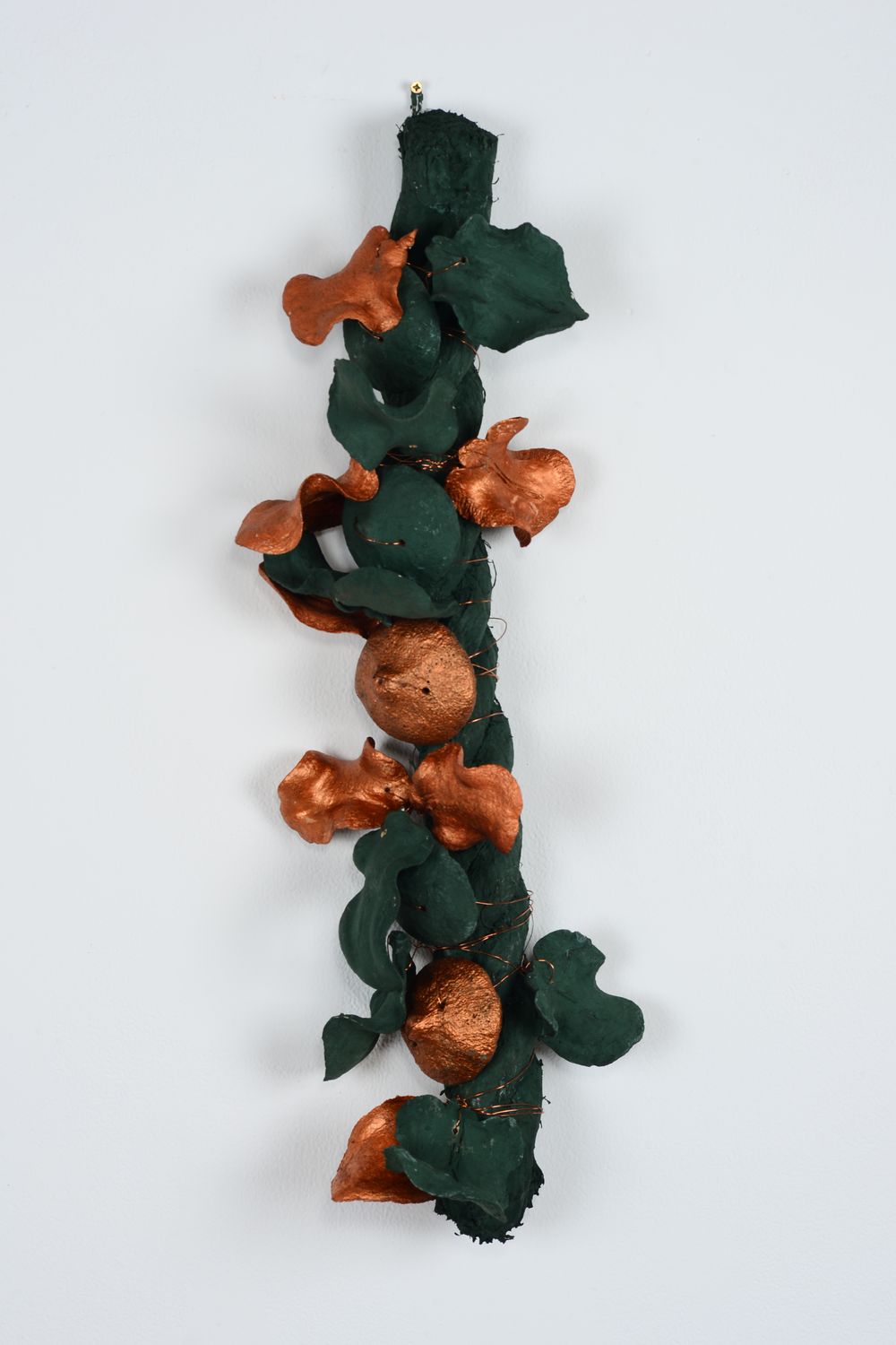 Medium Pigment Object with Green Chapeuzinho Caps and Copper Details