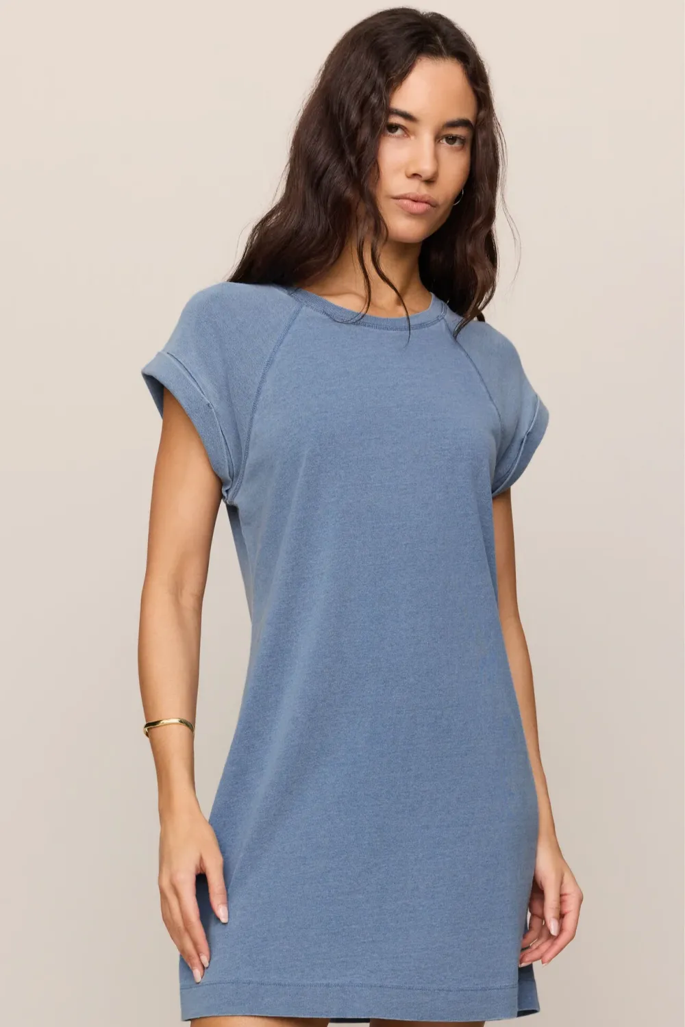 TATE JERSEY DENIM DRESS