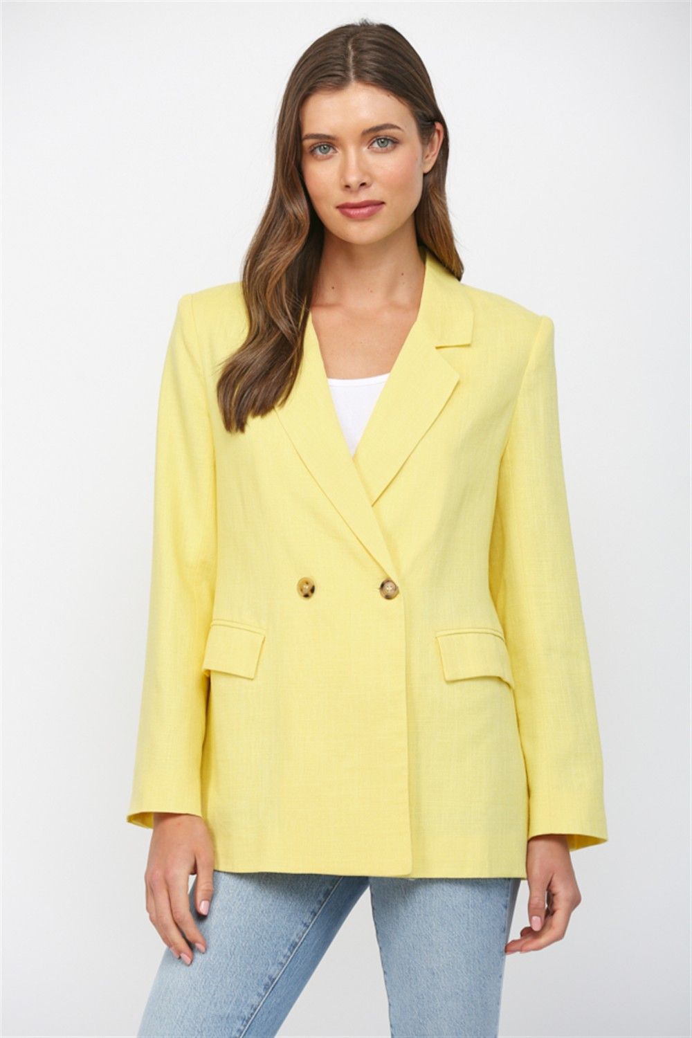 LINEN BLEND BLAZER