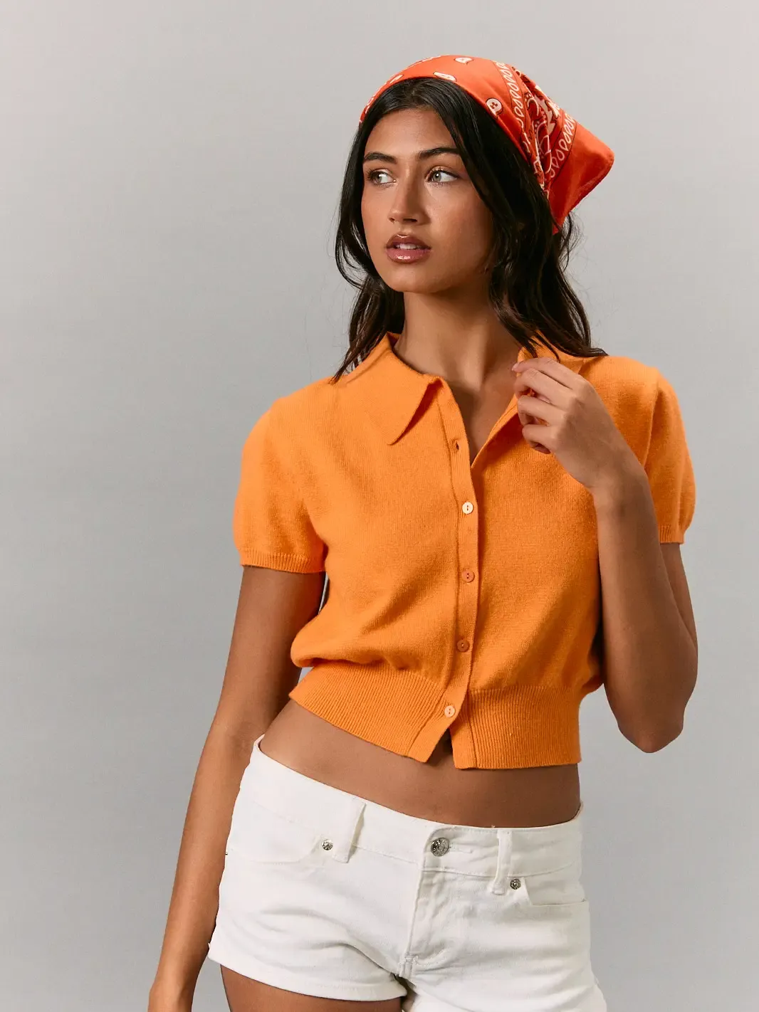 ORANGE CRUSH SWEATER TOP