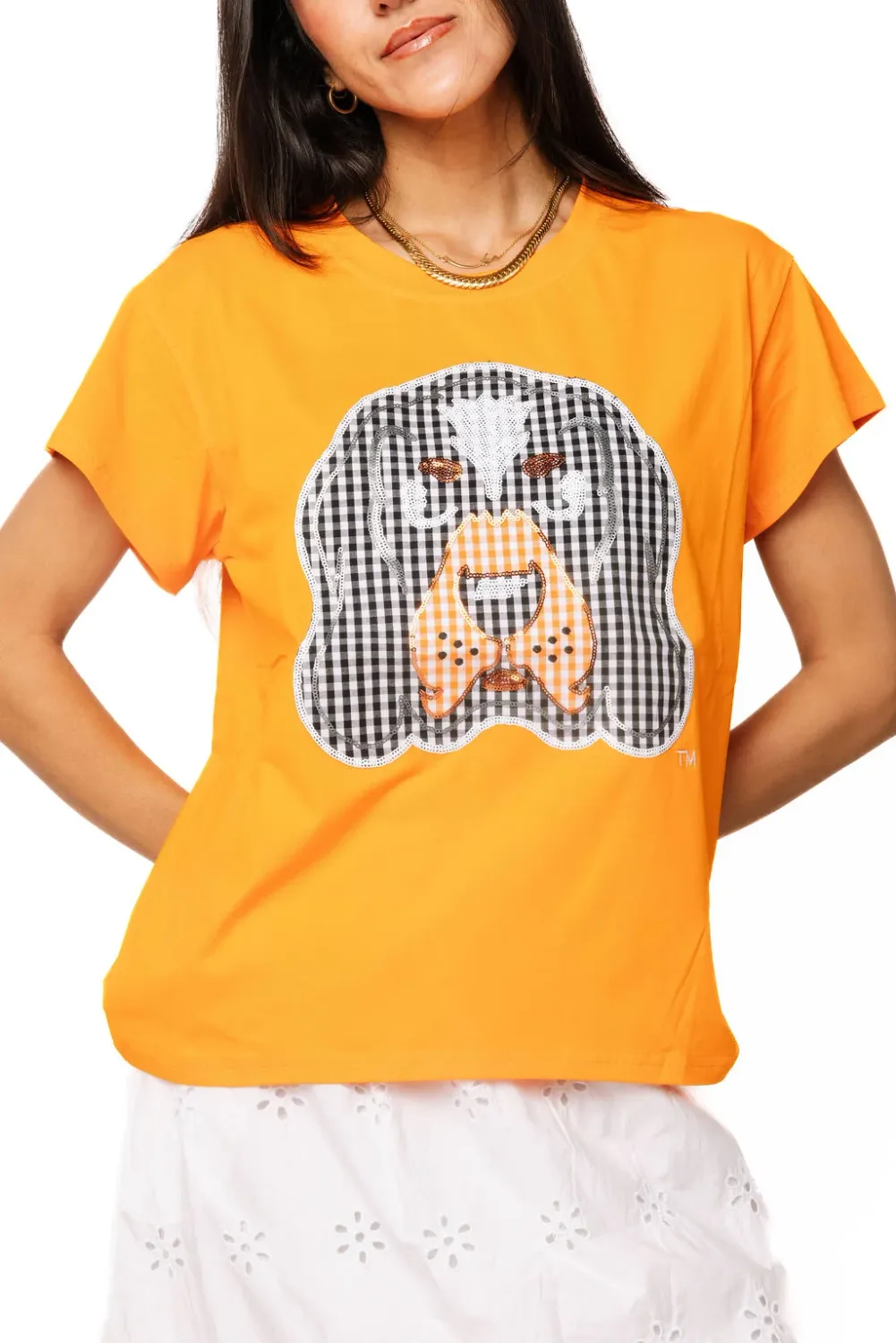 TENNESSEE GINGHAM MASCOT TEE