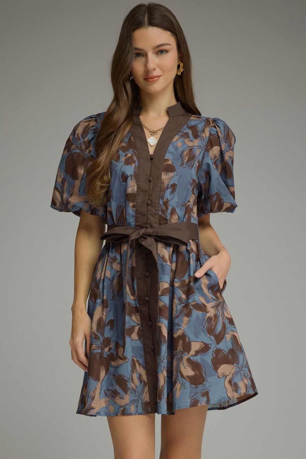 FALL IN BLOOM MINI DRESS