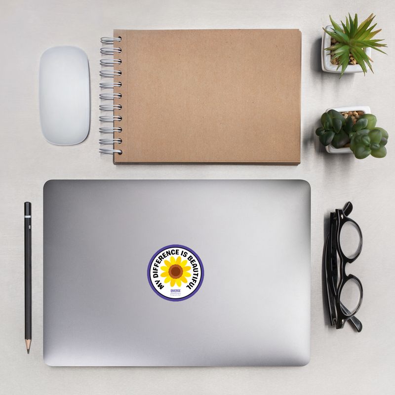 My Difference Is Beautiful Sunflower Sticker – Inclusive Awareness Decal My Difference Is Beautiful Sunflower Sticker – Inclusive Awareness Decal