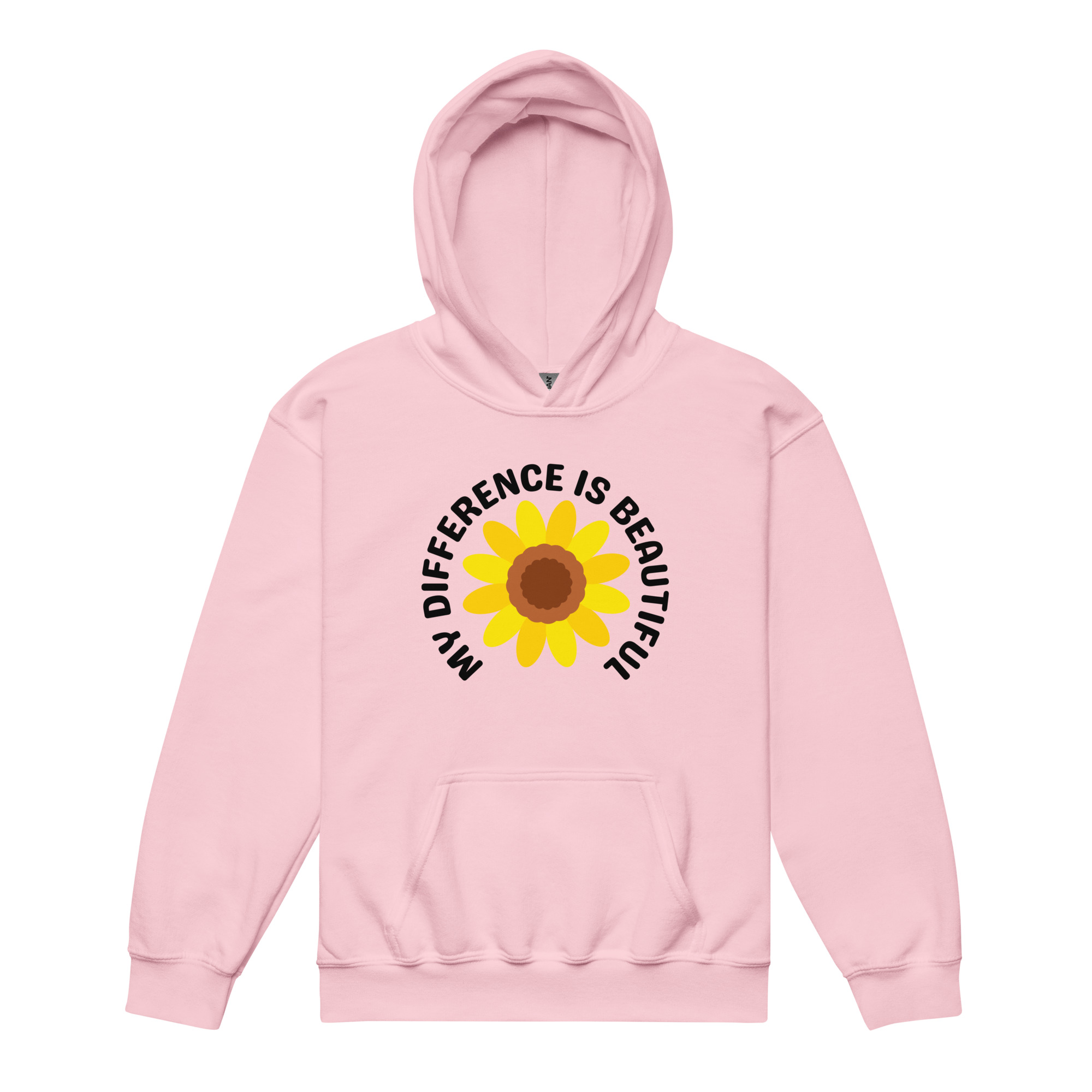 My Difference Is Beautiful Youth Hoodie – Light Colours