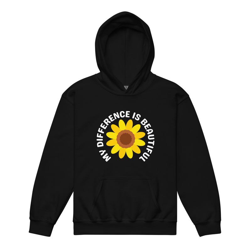 My Difference Is Beautiful Youth Hoodie – Dark Colours My Difference Is Beautiful Youth Hoodie – Dark Colours