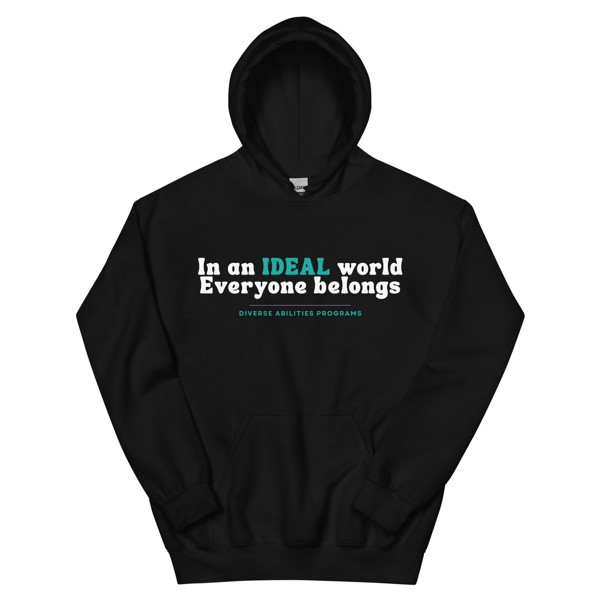IDEAL Inclusion Hoodie – Dark Colours (Unisex S–5XL)