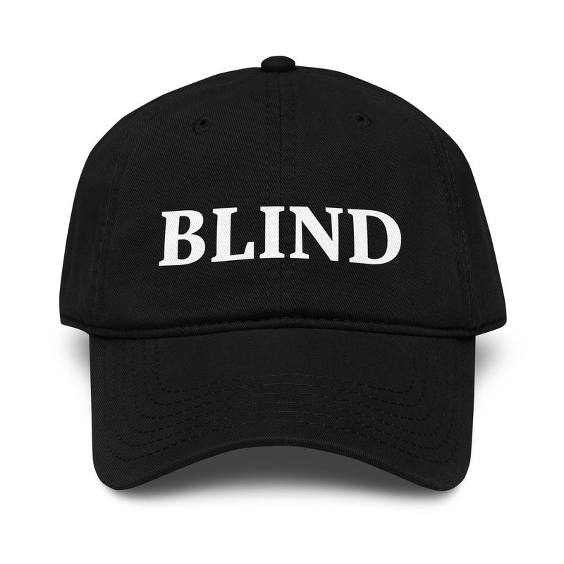 BLIND Baseball Cap – Awareness Cap (Dark Colours) BLIND Baseball Cap – Awareness Cap (Dark Colours)
