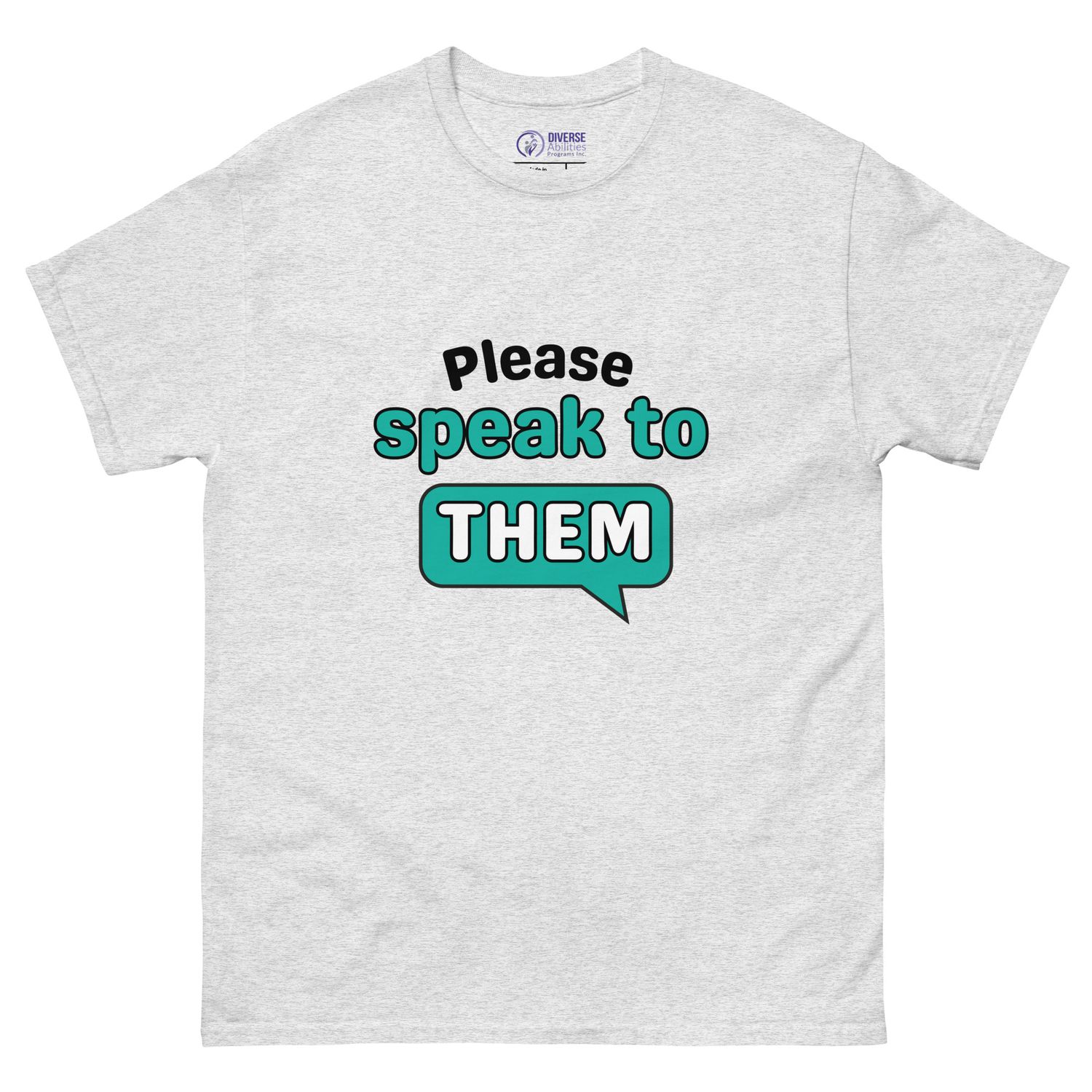 Please Say Hello to THEM – Inclusion Awareness Tee (Light, Unisex S–5XL) Please Say Hello to THEM – Inclusion Awareness Tee (Light, Unisex S–5XL)