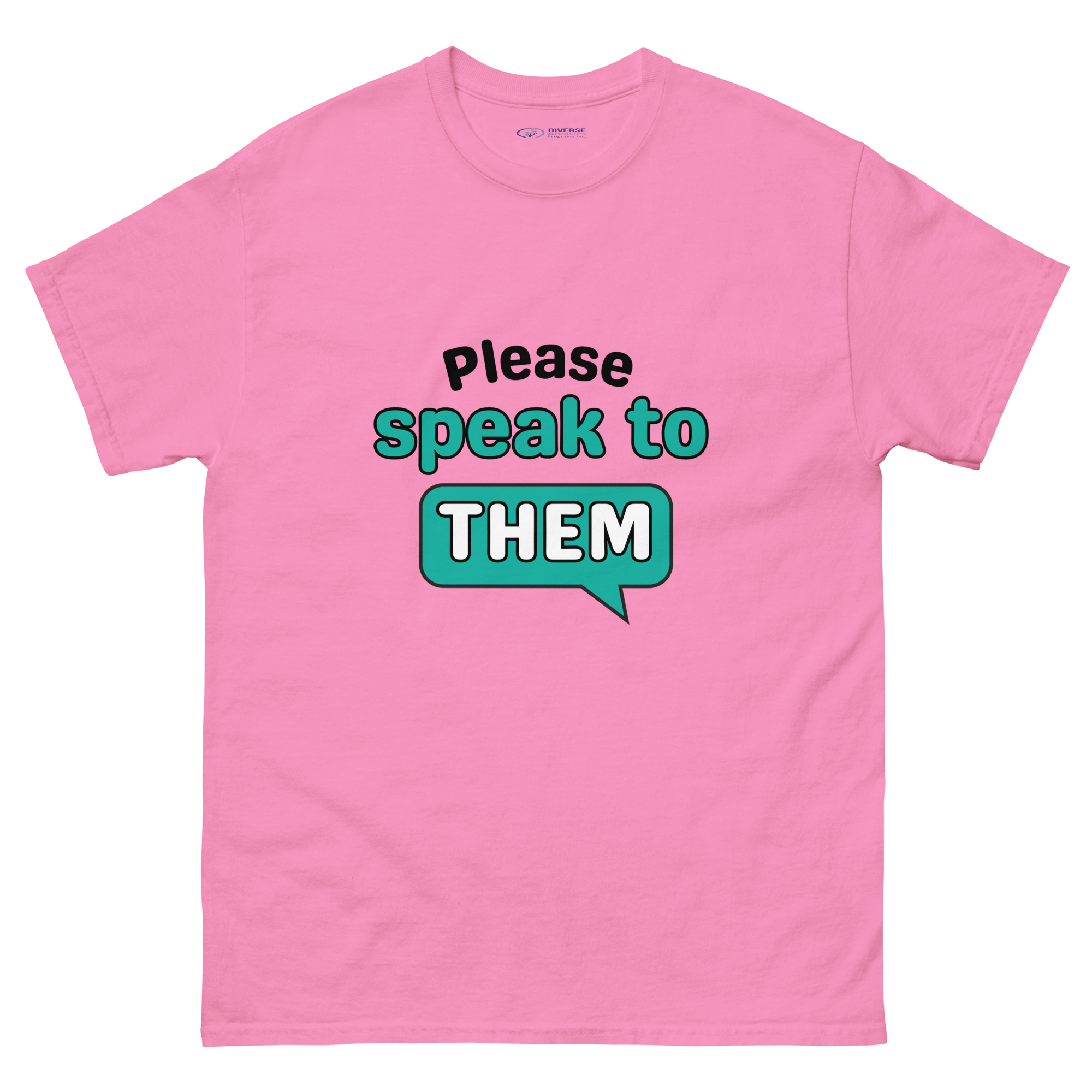 Please Say Hello to THEM – Inclusion Awareness Tee (Light, Unisex S–5XL)