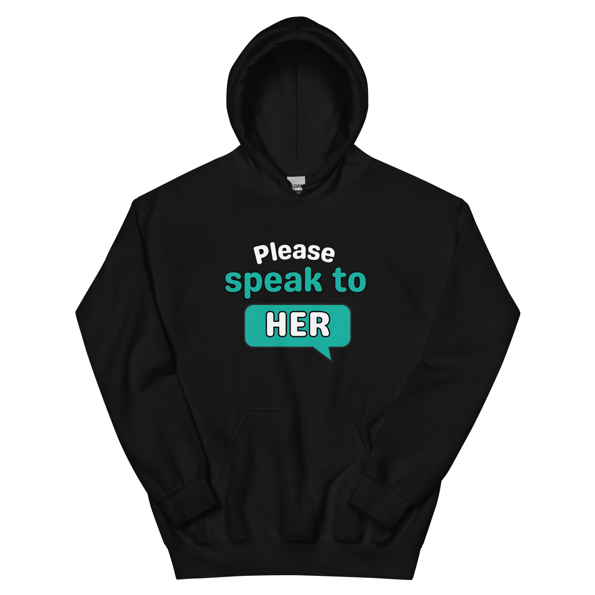 Say Hello to HER Disability Awareness Hoodie – Dark Colours (Unisex S–5XL)