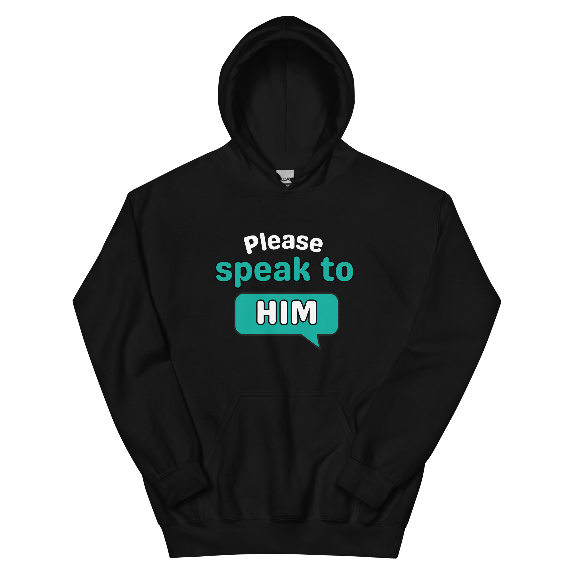 Say Hello to HIM Disability Awareness Hoodie – Dark Colours (Unisex S–5XL)