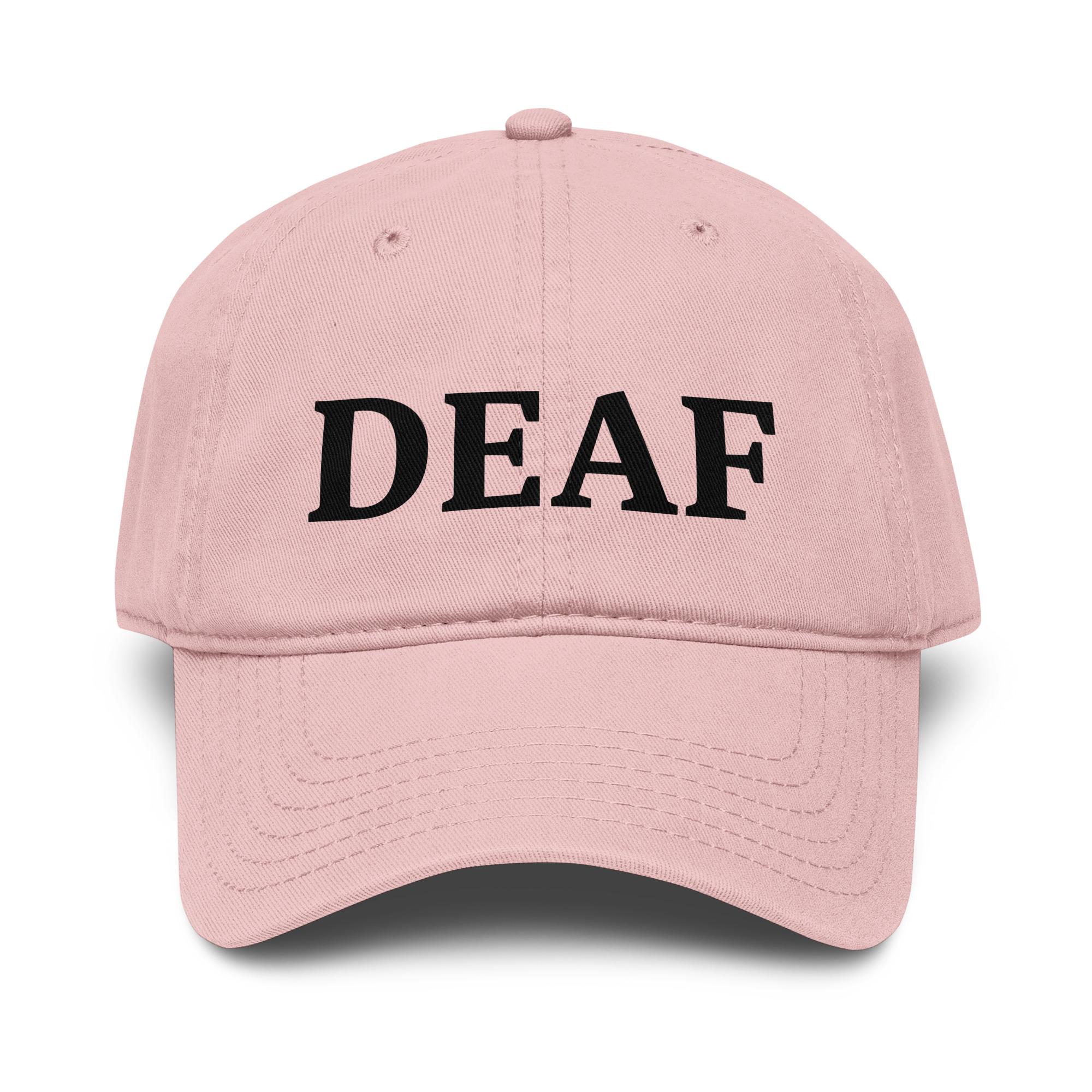 DEAF Baseball Cap – Awareness Cap (Light Colours)