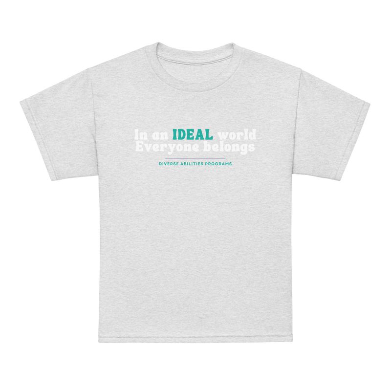 IDEAL Inclusion Youth Tee – Dark Colour Unisex Youth Fit IDEAL Inclusion Youth Tee – Dark Colour Unisex Youth Fit
