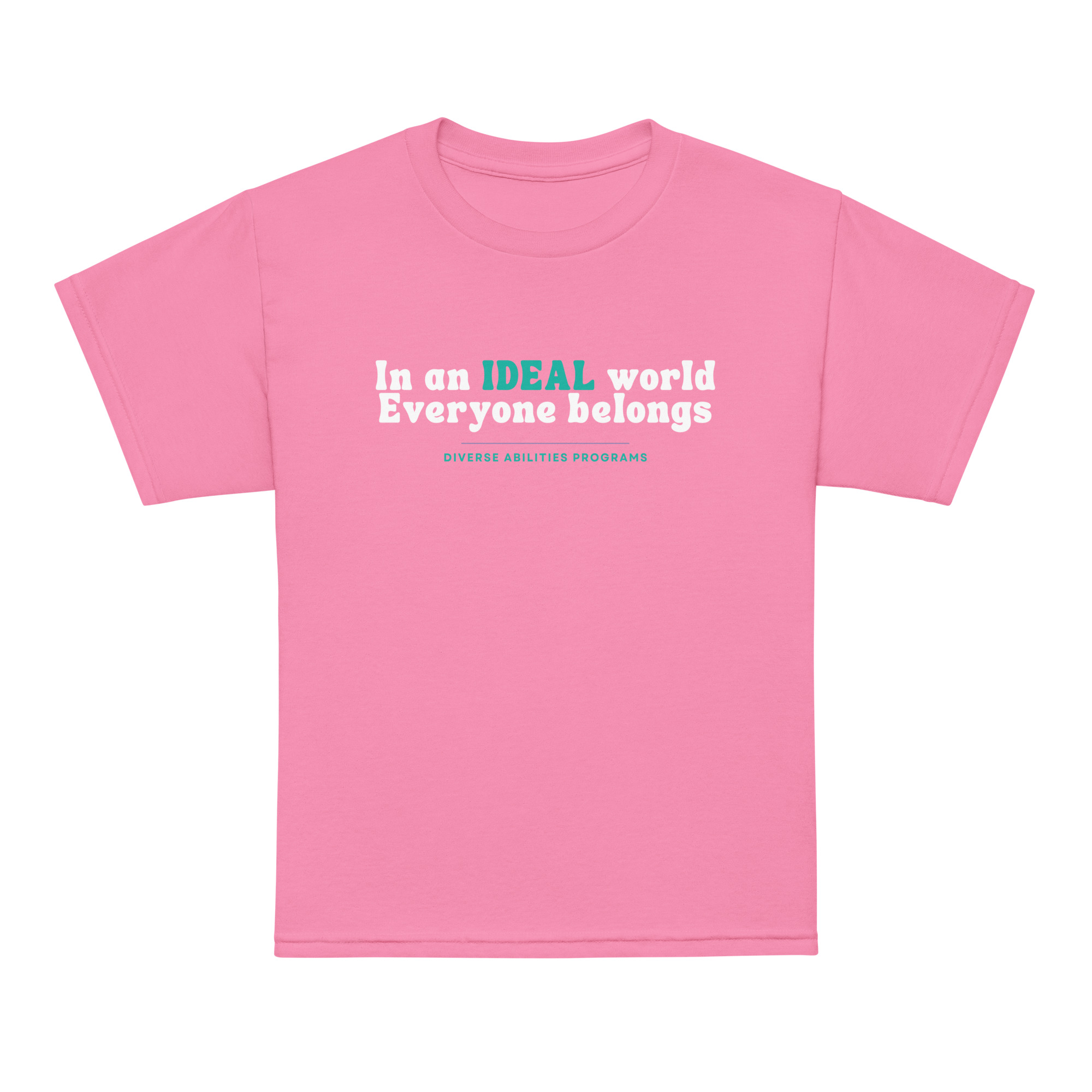IDEAL Inclusion Youth Tee – Dark Colour Unisex Youth Fit