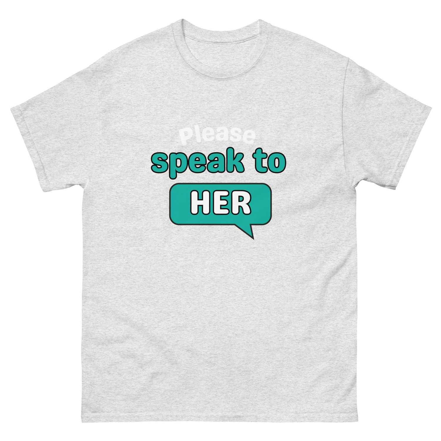 Please Say Hello to HER – Inclusion Awareness Tee (Dark, Unisex S–5XL)