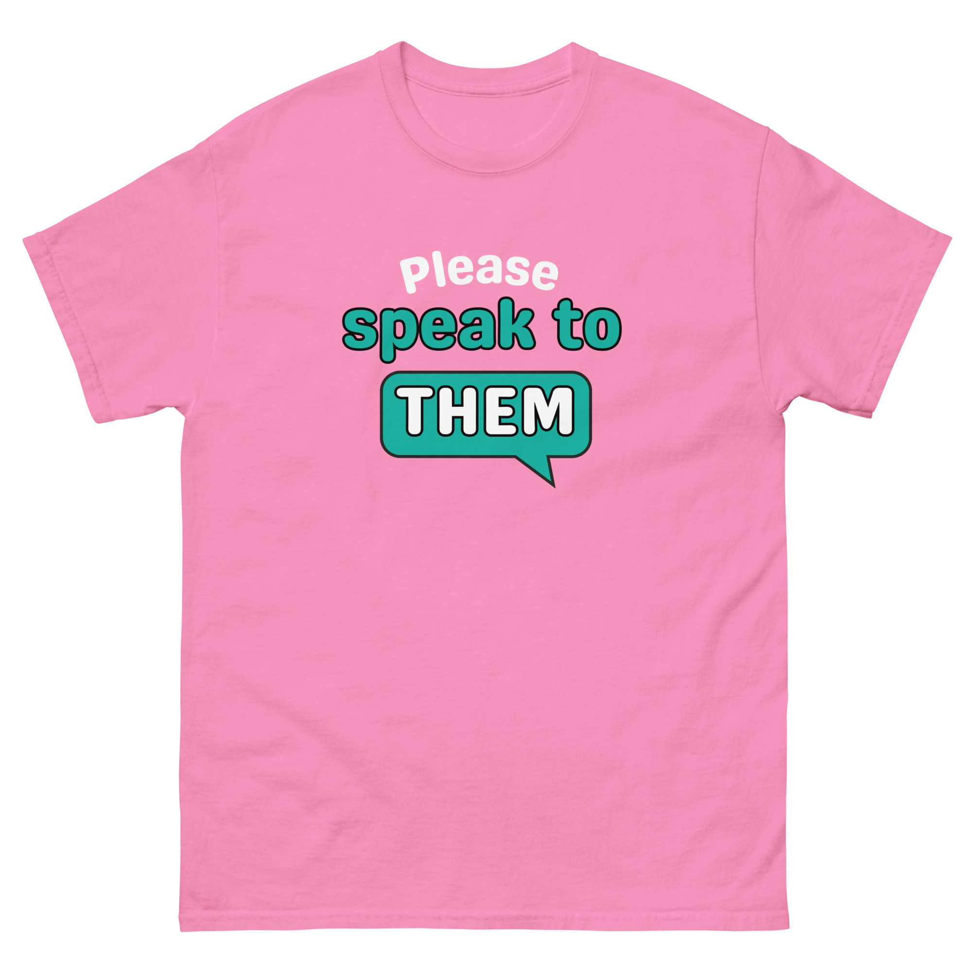 Please Say Hello to HIM – Inclusion Awareness Tee (Dark, Unisex S–5XL)