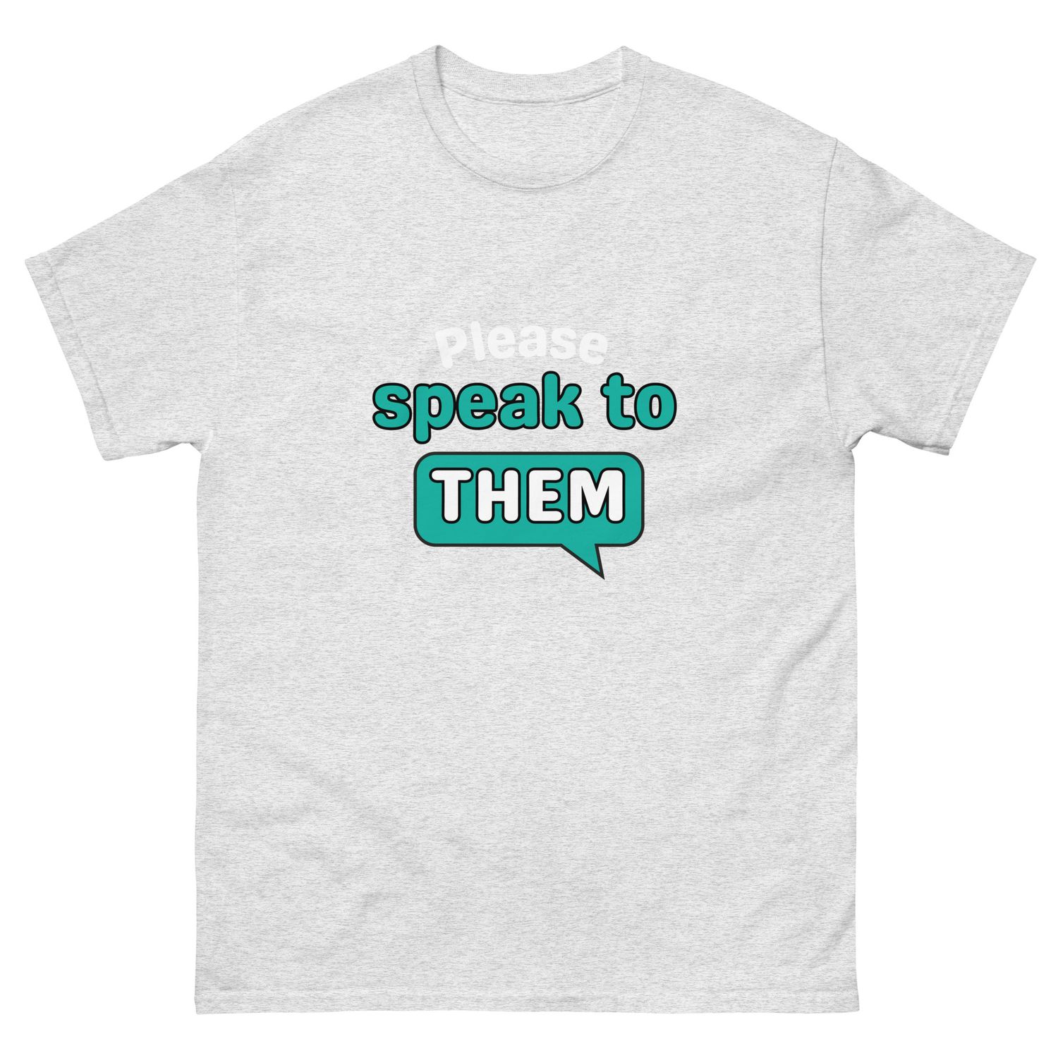 Please Say Hello to THEM – Inclusion Awareness Tee (Dark, Unisex S–5XL)