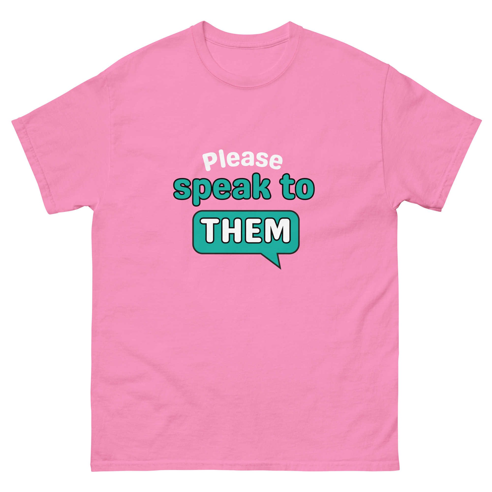 Please Say Hello to THEM – Inclusion Awareness Tee (Dark, Unisex S–5XL)