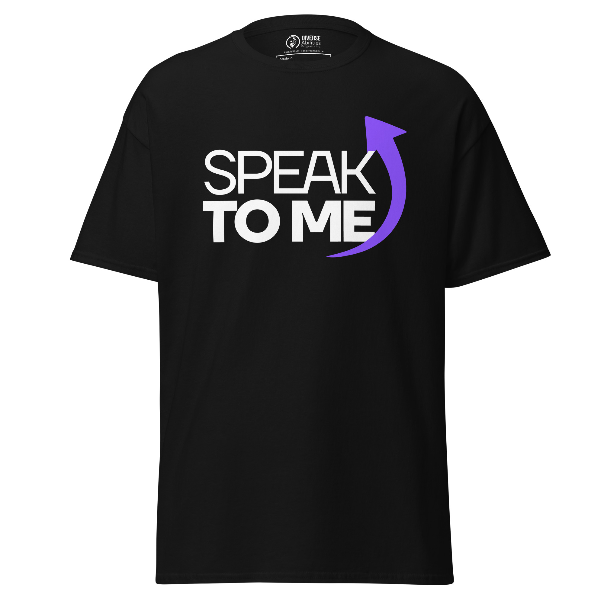 Person wearing a black