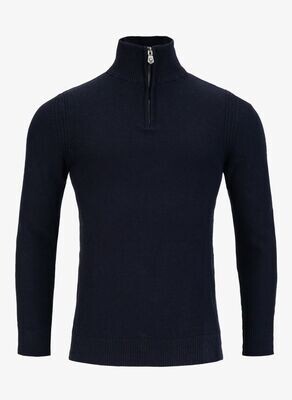 Crew Half Zip, Drk Navy