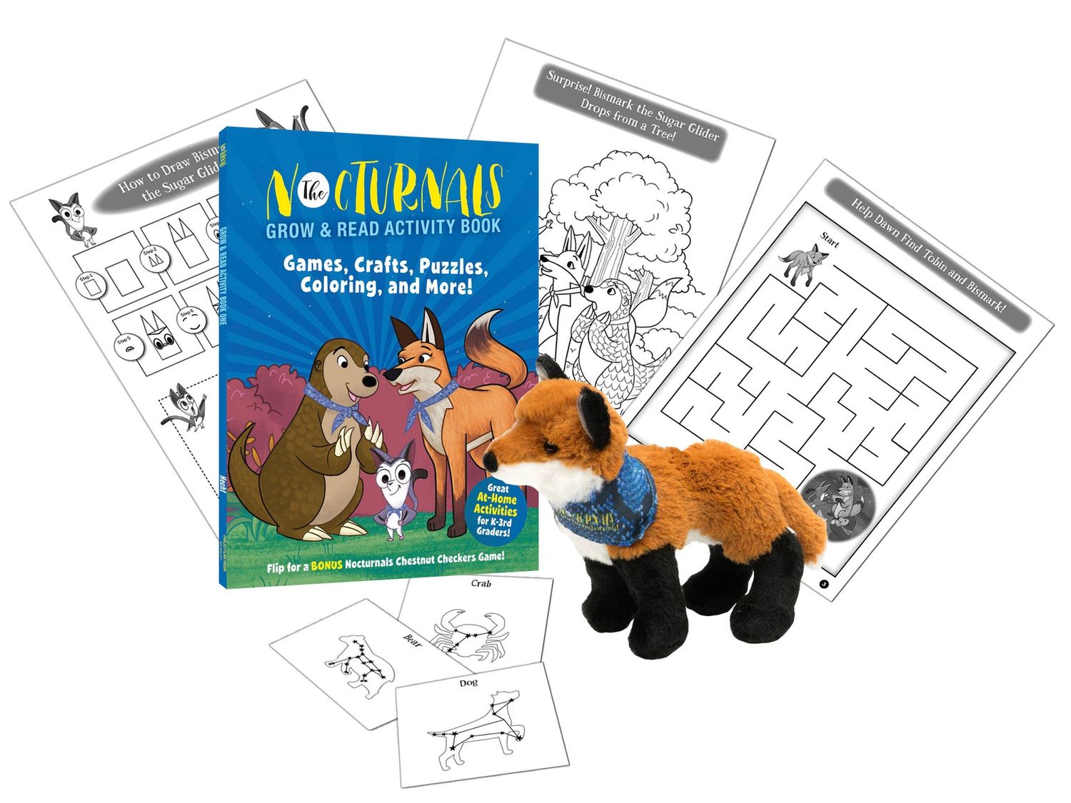 Nocturnals Grow &amp; Read Activity Box by Tracey Hecht