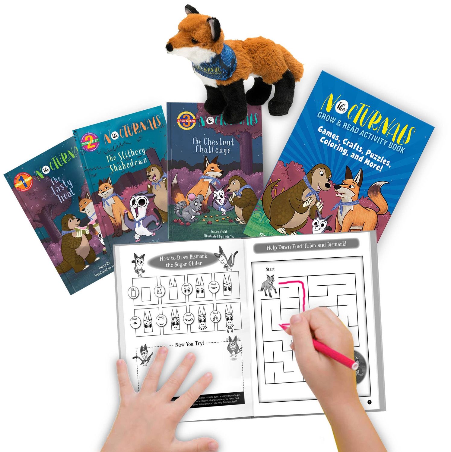 Nocturnals Grow &amp; Read Activity Box by Tracey Hecht