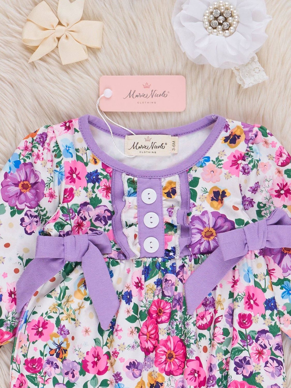 Spring Blossoms Ruffle Romper