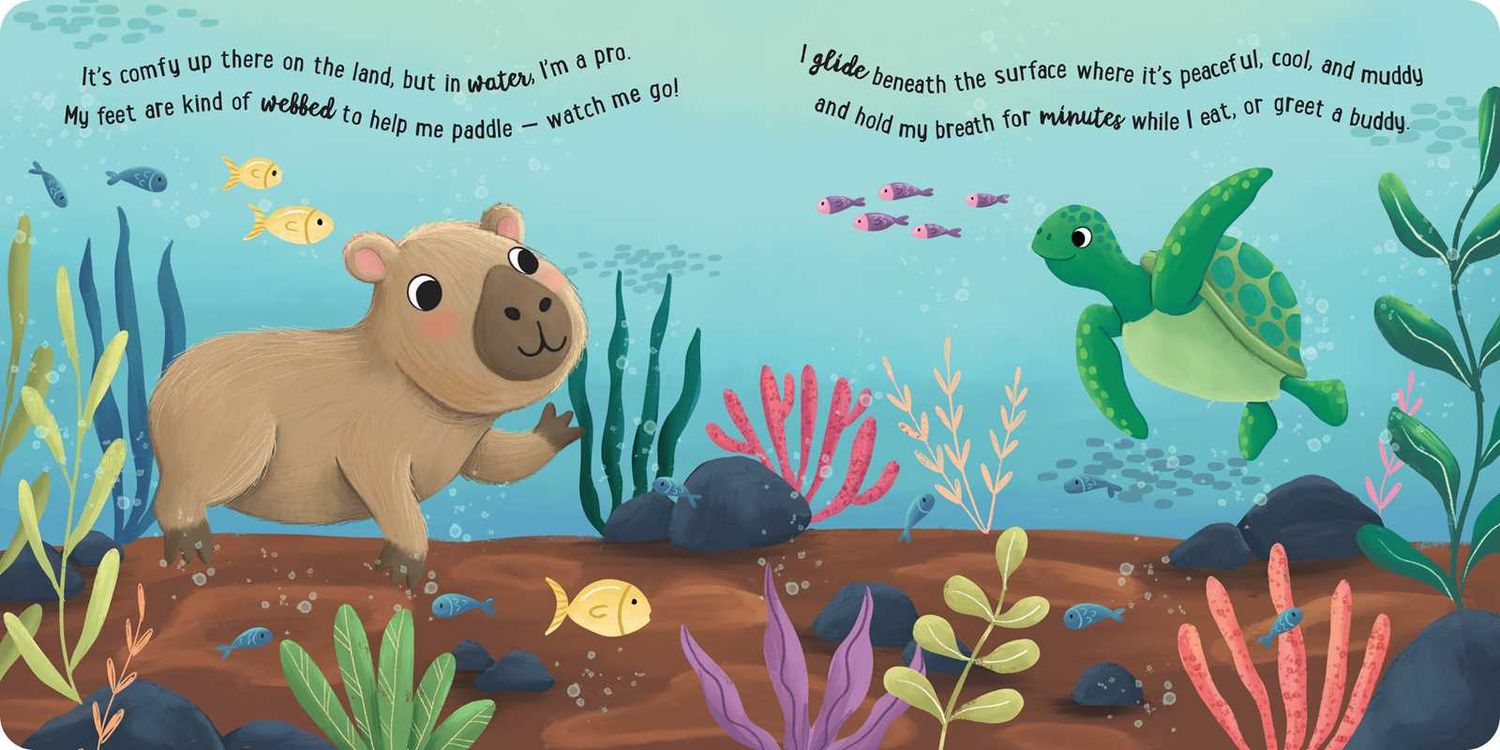 I Love Being a Capybara: Padded Board Book by Em Bruce