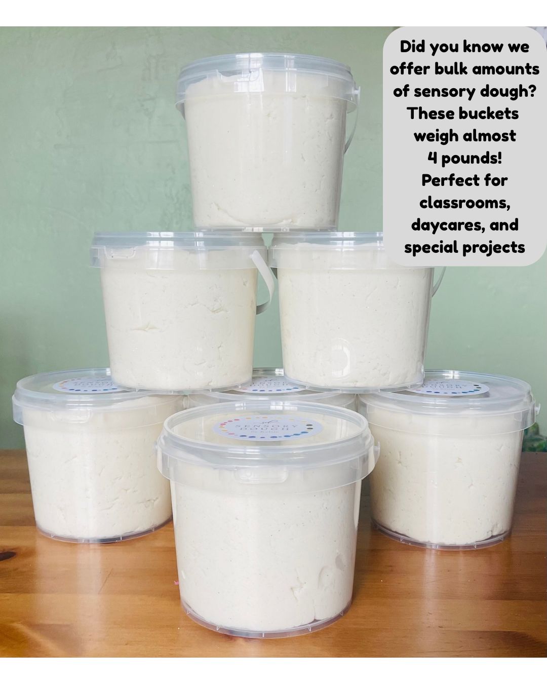 Jumbo Sensory Dough Buckets!